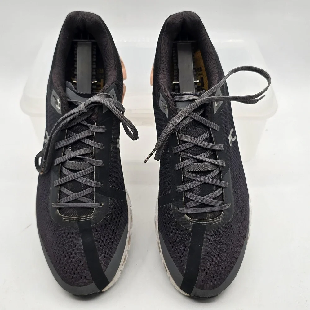 On Cloudflow Shoes Womens Size 10.5 Black Mesh Lace Up Running Sneakers CloudTec